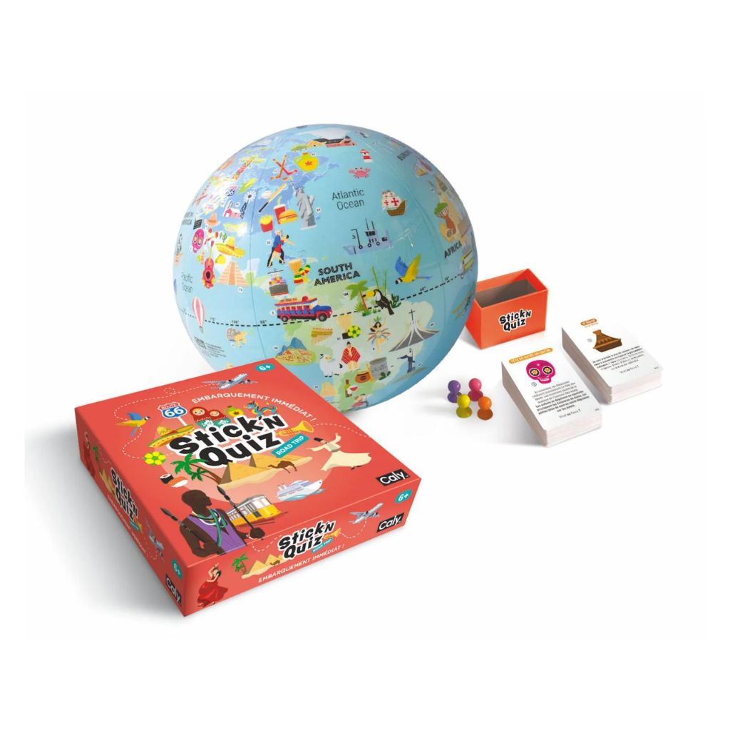 Stick N Quiz road trip globe game 16.5in