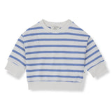 1 + in the Family MARROIG Striped French Fleece LS Sweatshirt