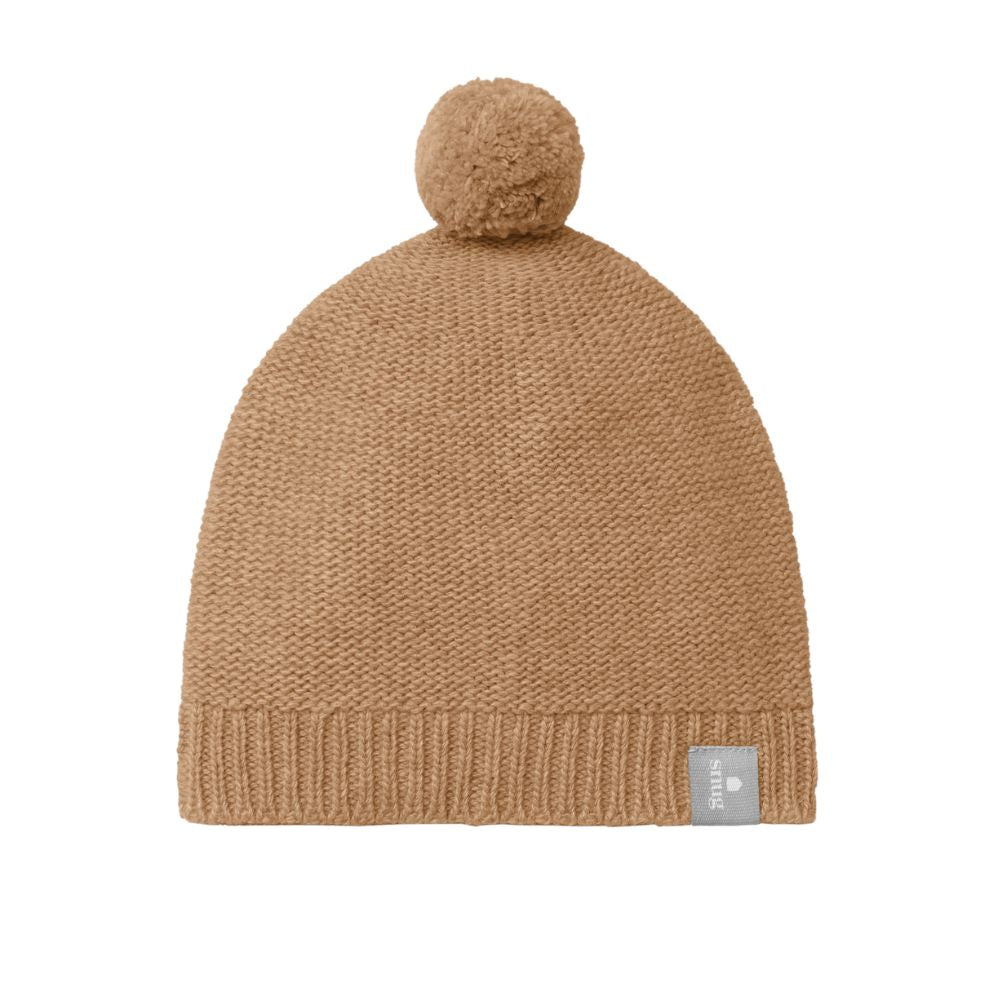 Snug Knitted Beanie with Pom Pom