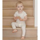 Quincy Mae Ribbed SS Tee + Legging Set Dinos