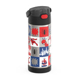 Thermos 14oz Stainless Steel Vaccum Insulated Straw Bottle with Bail Handle - Spiderman
