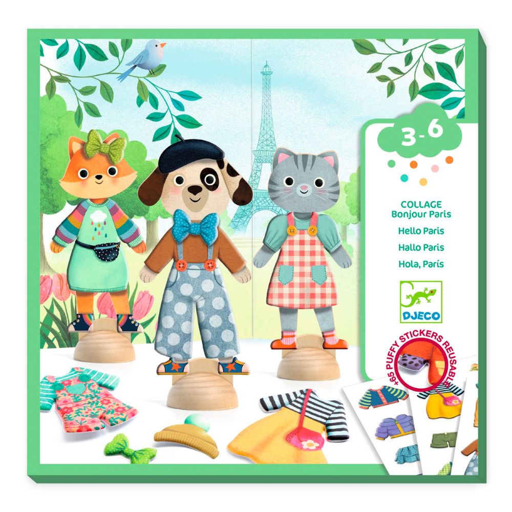 Djeco Collages - Bonjour Paris
