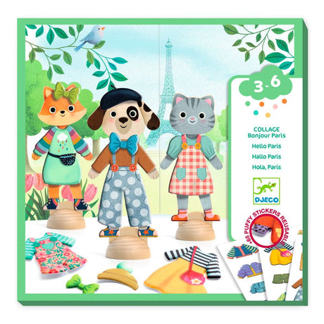 Djeco Collages - Bonjour Paris