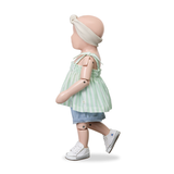 1 + in the family ADELA Striped Crepe Top
