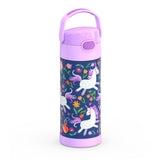 Thermos Stainless Steel Non Licensed FUNtainer Water Bottle- Unicorn Blooms 410ml