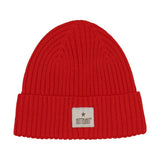 Huttelihut Hat Wool Knit Color Solid Poppy Red