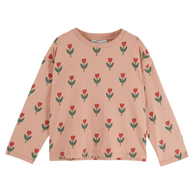 Emile & Ida All Over Print Tee Shirt Single Flower