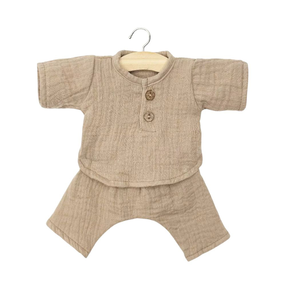 Minikane Babies Collection 28cm – Andrea set in mocha cotton gauze