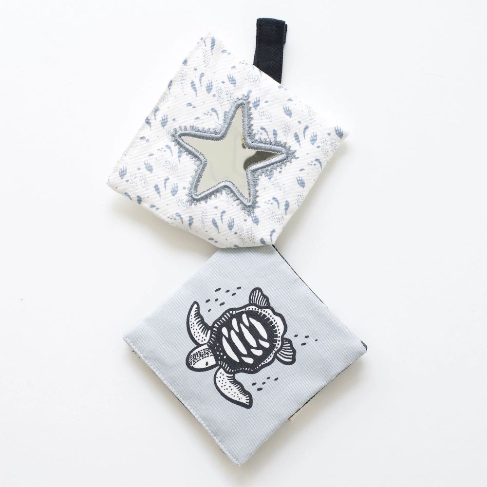 Wee Gallery Crinkle Pages Stroller Toy - Ocean
