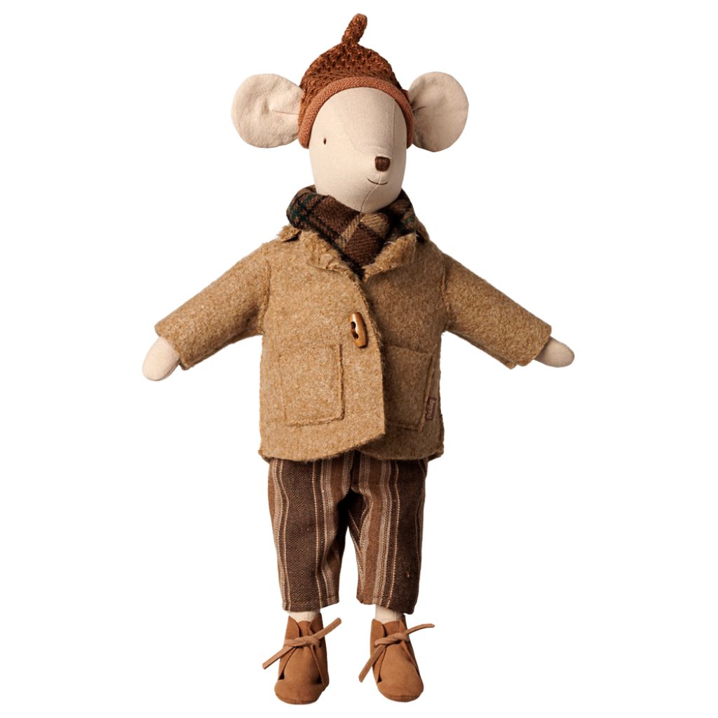 Maileg Jacket and scarf - Medium mouse