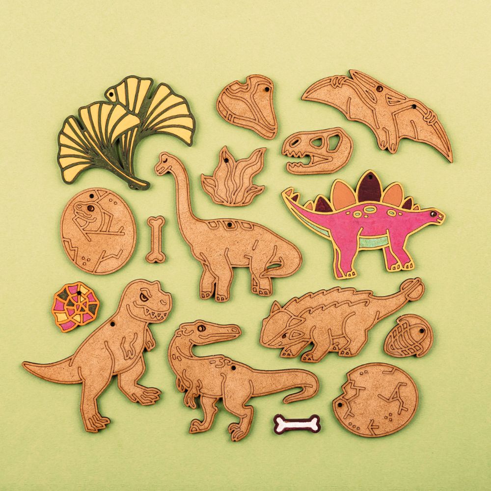 Crateit Dinosaur Wooden Toy - Jurassic Journeys