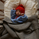 Hvid Kiki Blanket Stone