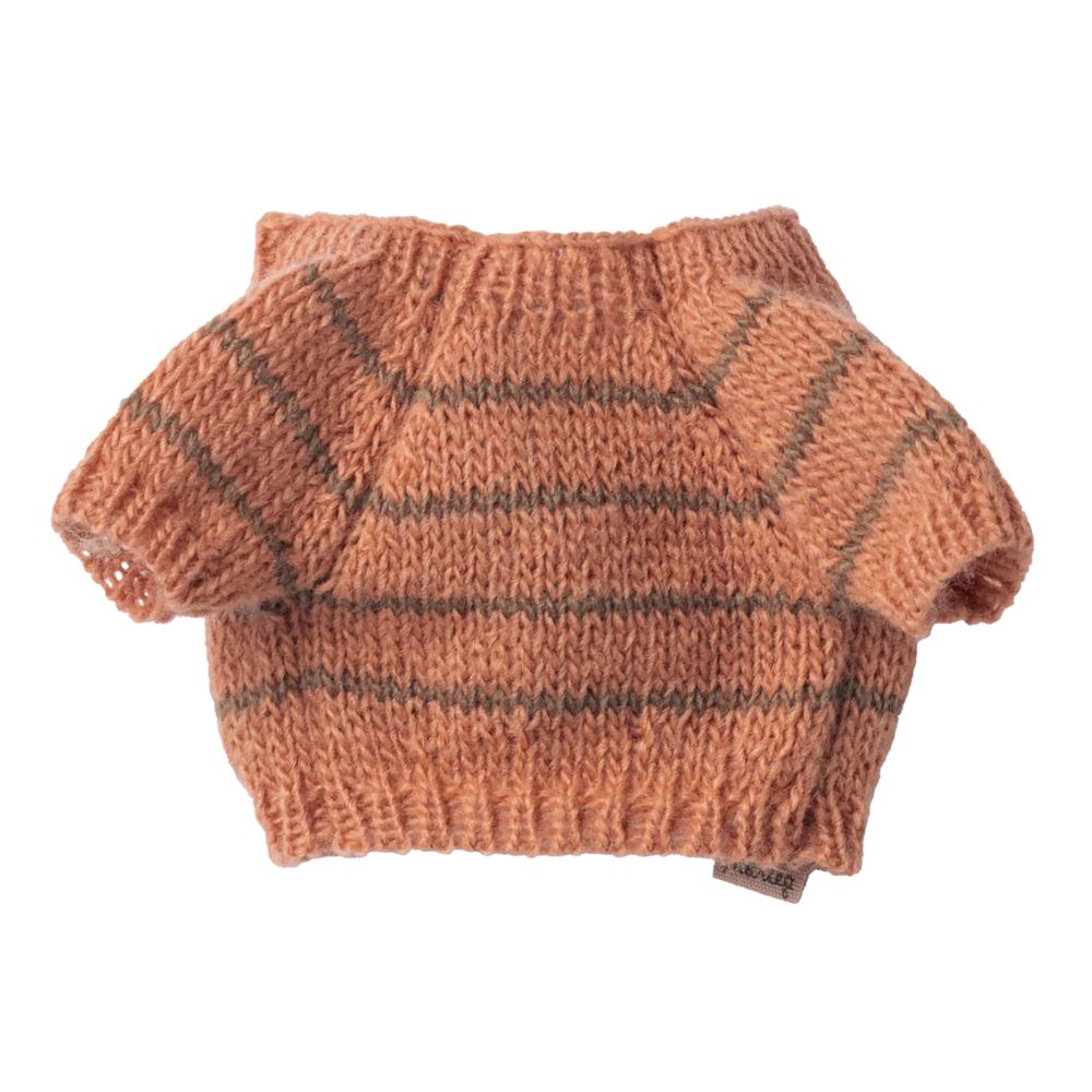 Maileg Puppy supply, Small, Knitted sweater - Coral