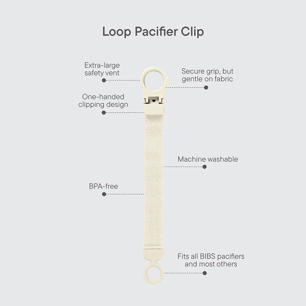 BIBS Pacifier Clip Loop - Sage