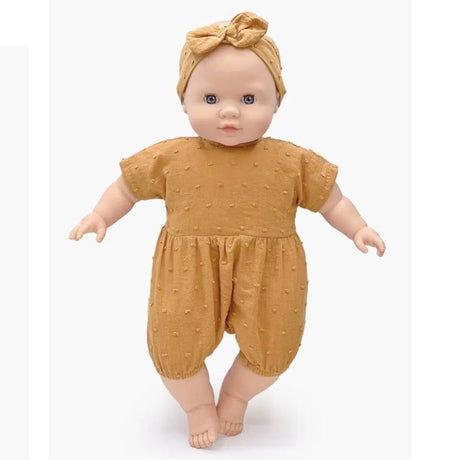 Minikane Clothing for Cuties 36cm- Brown Sugar Noa Romper and Dotted Headband