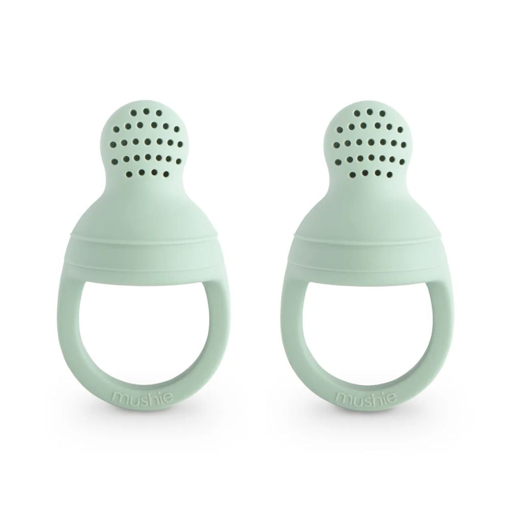 Mushie Silicone Fresh Food Feeder 2 Pack - Cambridge Blue