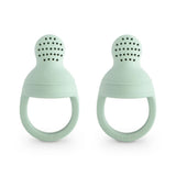Mushie Silicone Fresh Food Feeder 2 Pack - Cambridge Blue