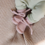 Hvid Merino Wool Booties Powder 0-9M