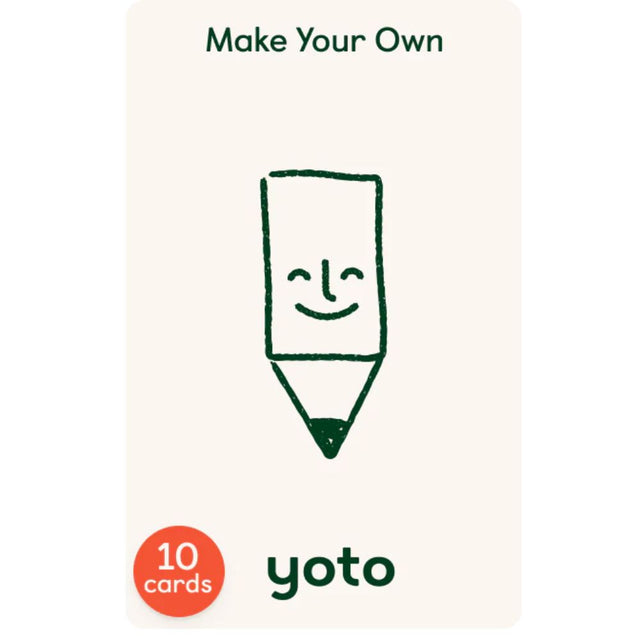 Yoto Make Your Own Cards (Pack of 10) with 3 Sticker Sheets