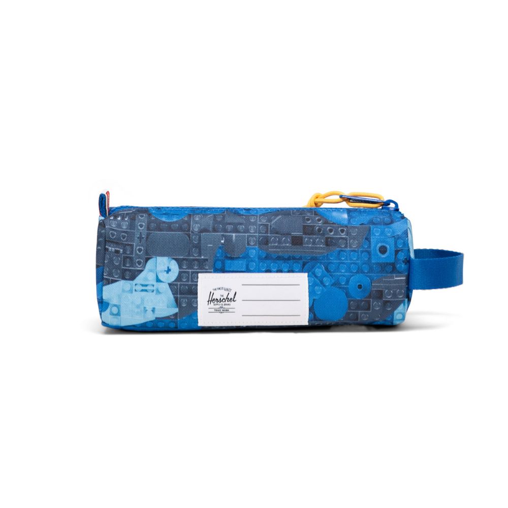 LEGO Settlement Pencil Case Little Herschel Abstract Bricks Blue