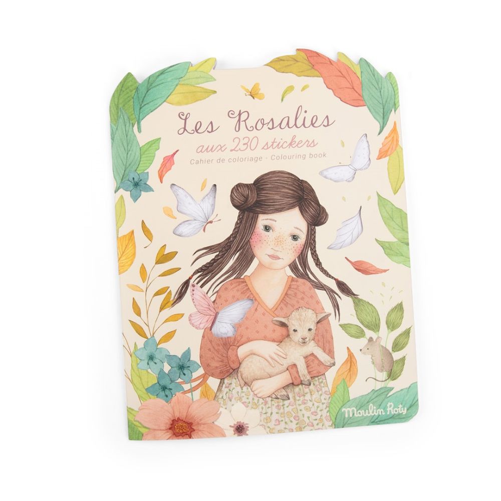 Moulin Roty Les Rosalies - Colouring Book with Stickers