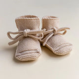 Hvid Merino Wool Booties Oat