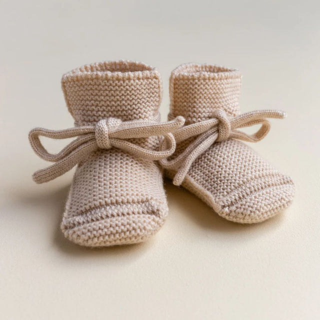 Hvid Merino Wool Booties Oat