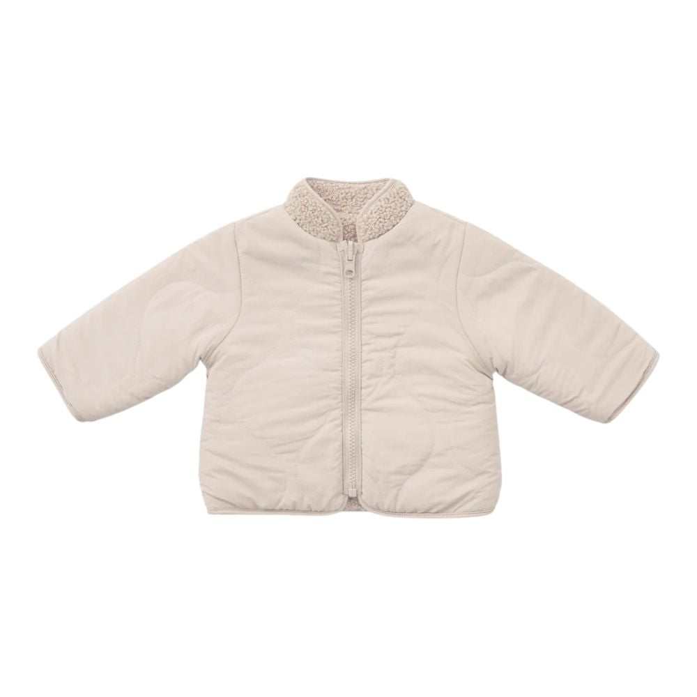 Quincy Mae Shearling Zip Jacket O
