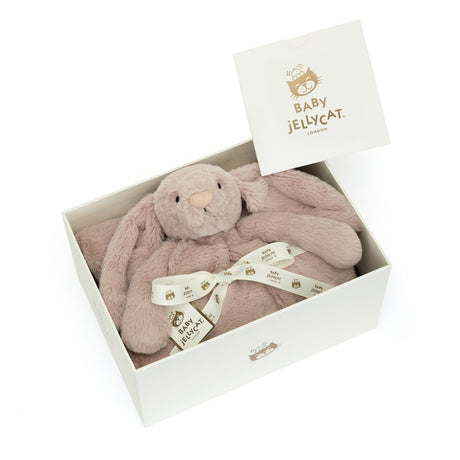 Bashful Luxe Bunny Rosa Blankie