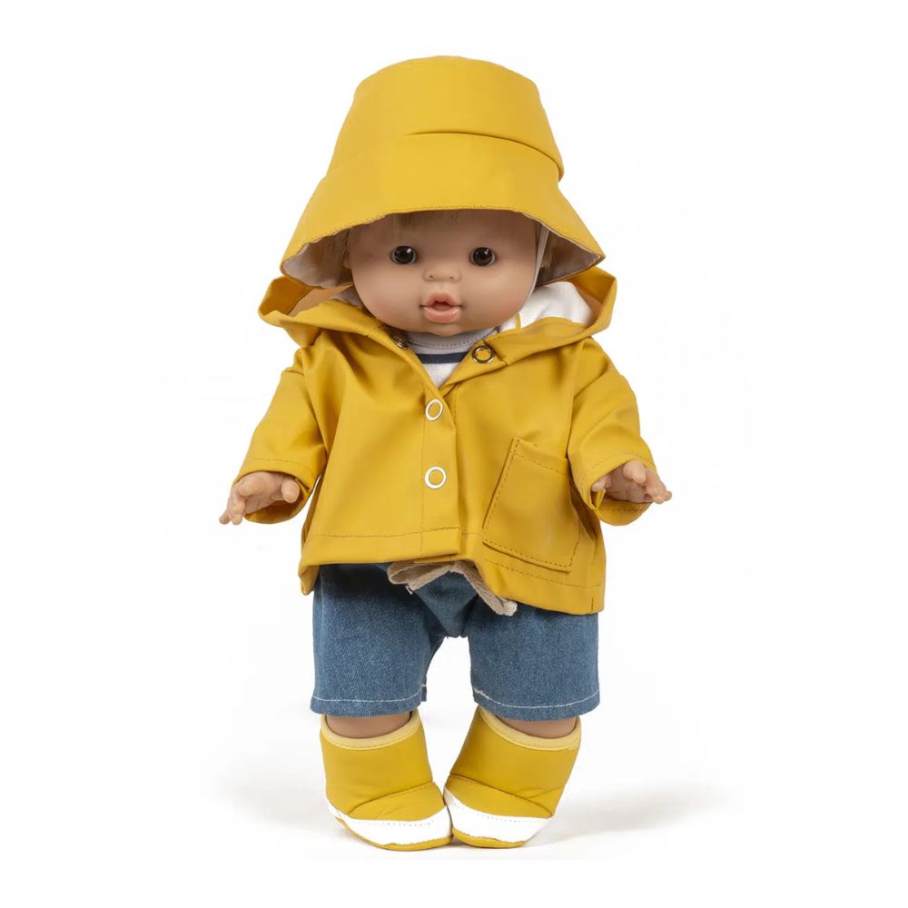 Minikane Clothing for Gordis Dolls 34cm- Yellow Waxed Rain Jacket