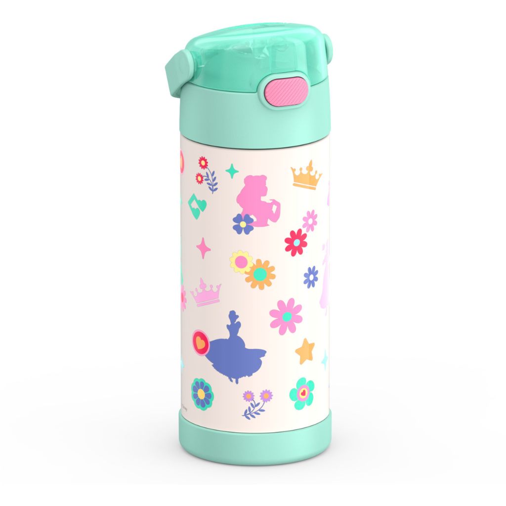 Thermos 14oz Stainless Steel Vacuum Insulated Straw Bottle with Bail Handle - Princess