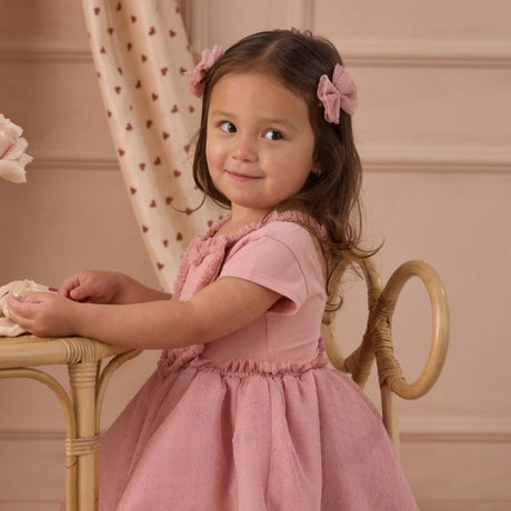 Noralee Flutter Tulle Clips - Pink