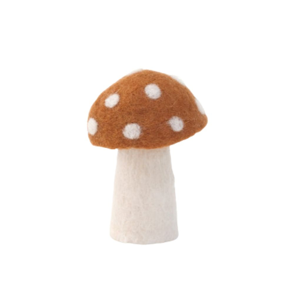 Muskhane Dotty Mushrooms L Caramel 11cm