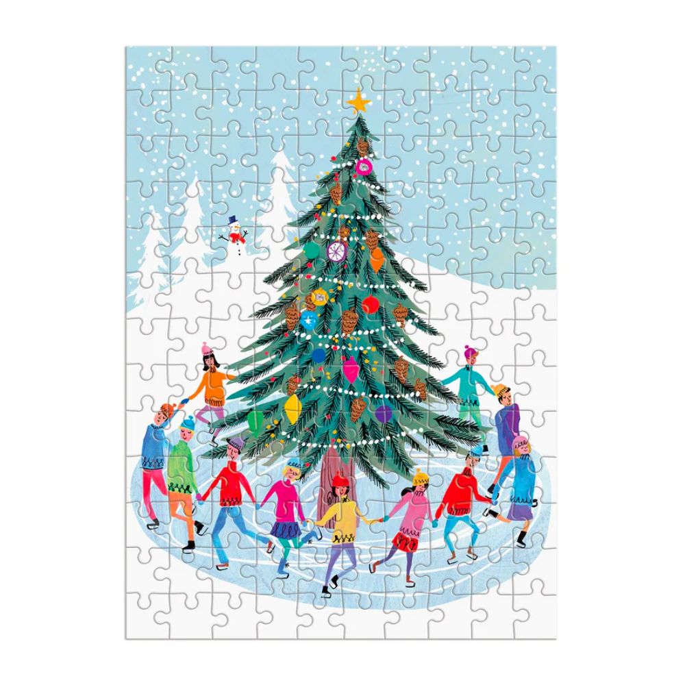 Puzzle Ornament- Tree Skaters, 130 pcs