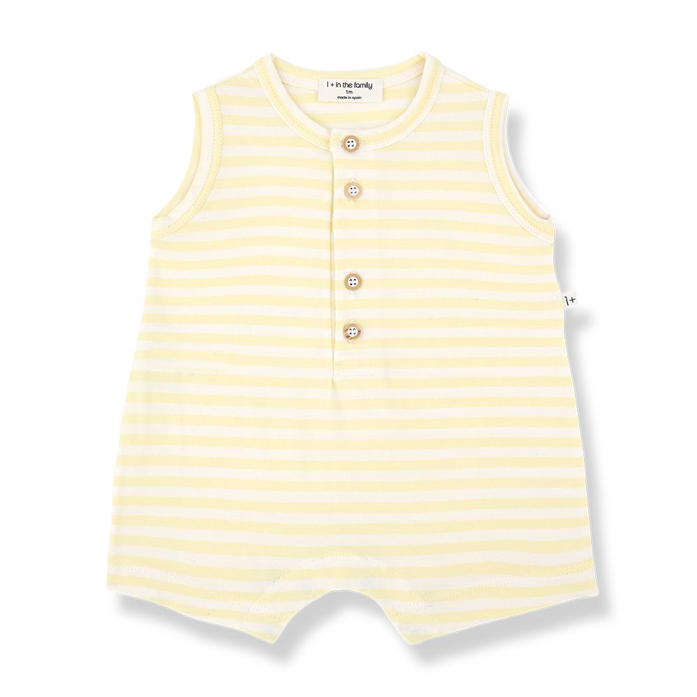 1 + in the Family Newborn PEDRO Striped Jumpsuit