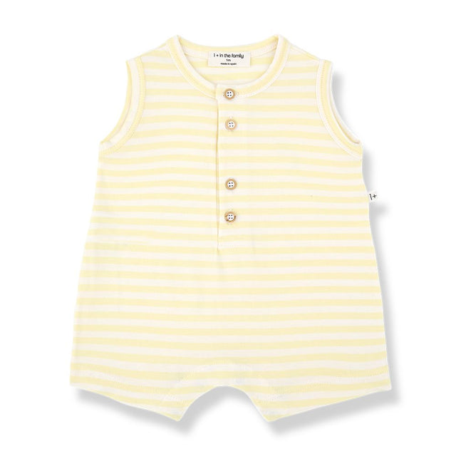 1 + in the Family Newborn PEDRO Striped Jumpsuit
