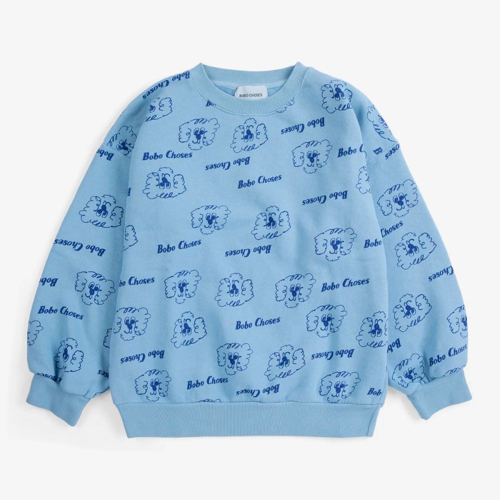 Bobo Choses Kid Pickles the Dog All Over Sweatshirt