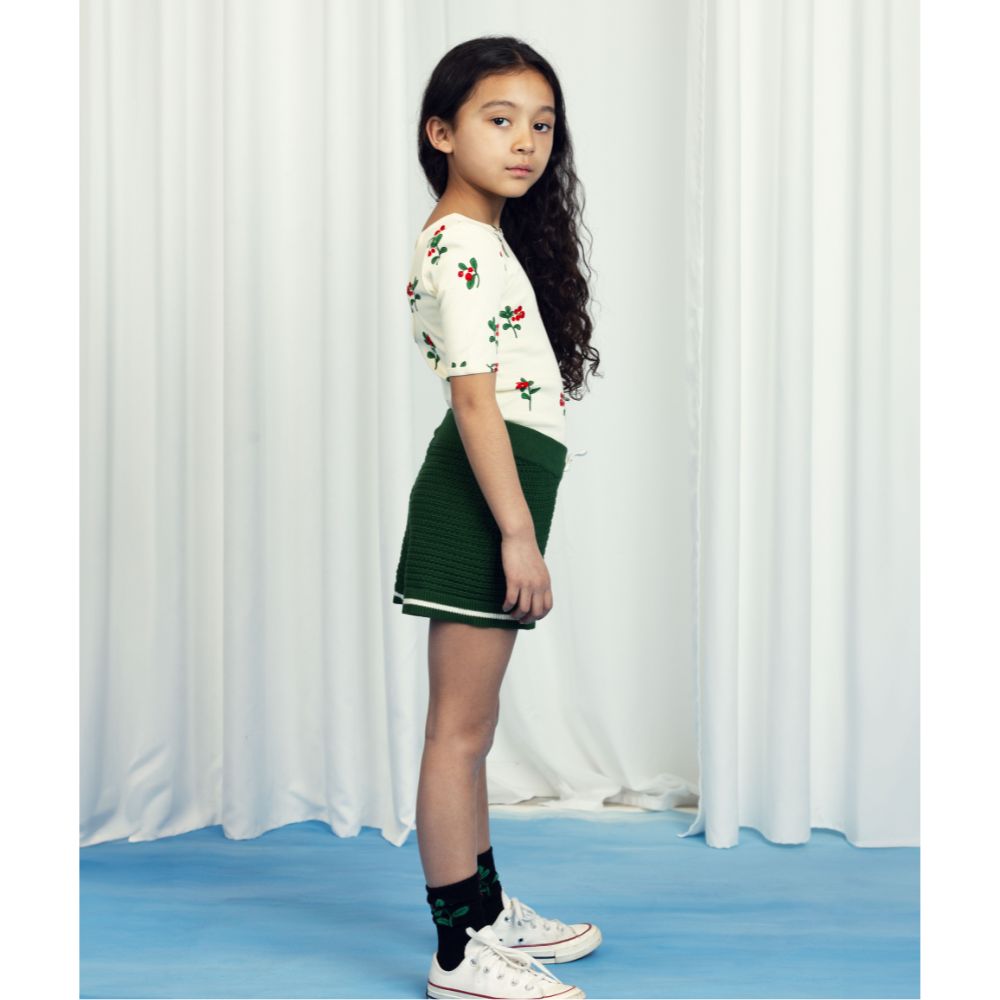 Mini Rodini Lingonberries AOP Ballet SS Tee