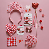Rockahula Gingham Love Heart Claw Clip 4 Pack