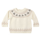 Quincy Mae Rex Sweater Tree Fair Isle