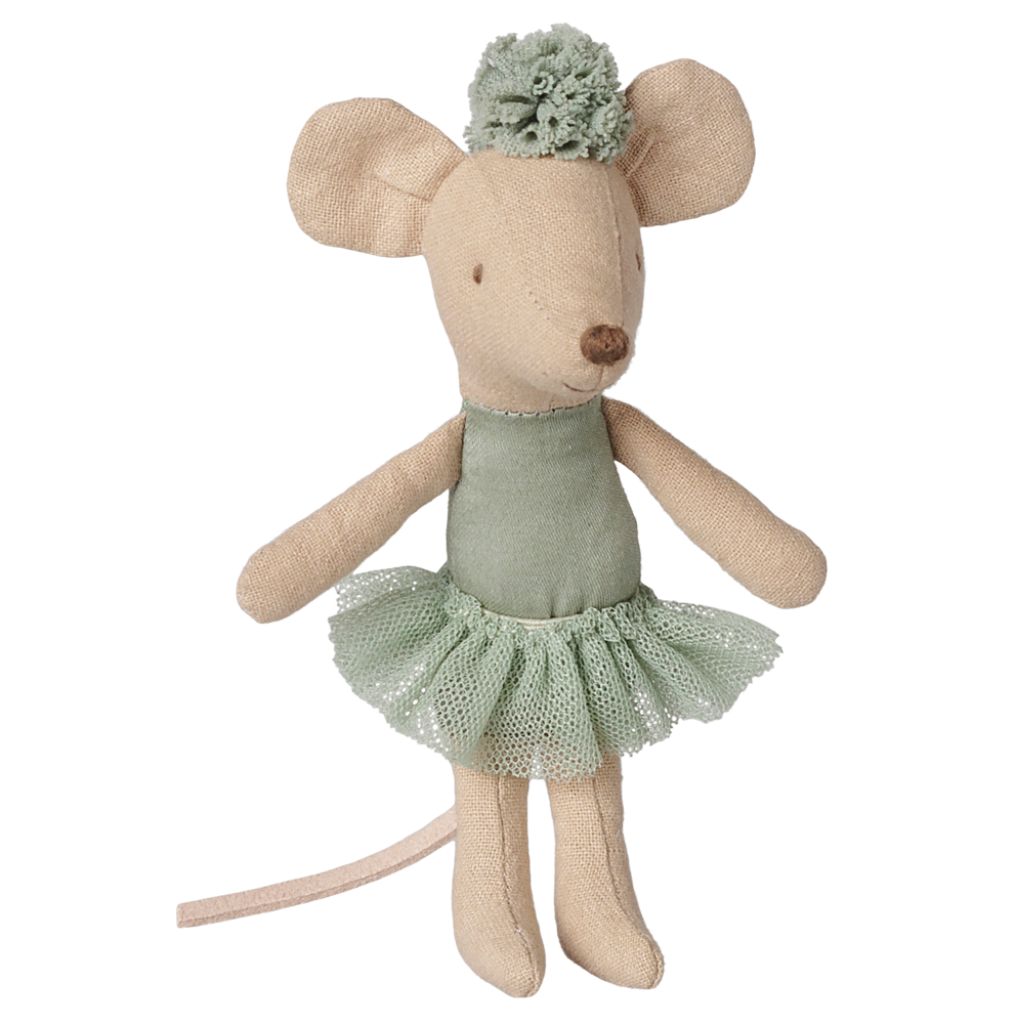 Maileg Ballerina mouse, Little sister - Vintage mint