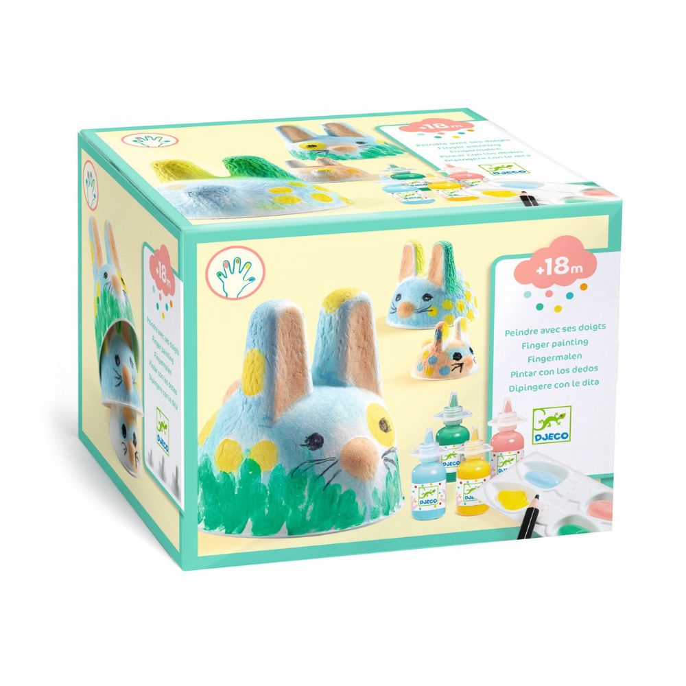 Djeco Finger Painting Bunny Trio
