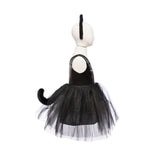 Black Cat Dress & Headpiece, Size 5-6