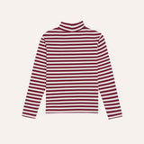 The Campamento Burgundy Stripes Turtle Neck Tshirt