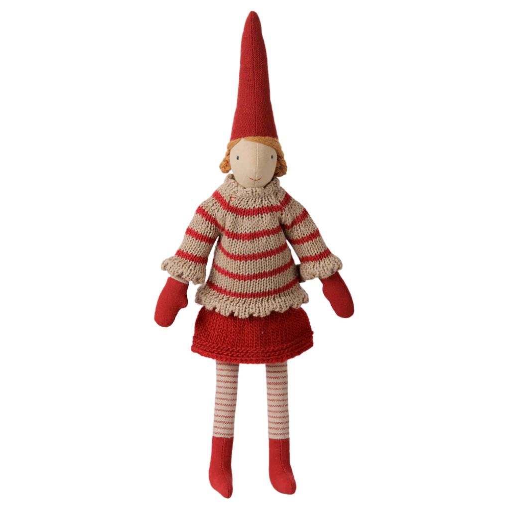 Maileg Pixy, Size 2 - Girl - Striped knitted sweater