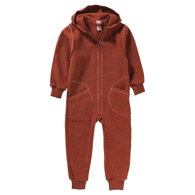 Engel Hooded Overall With Zipper Magma