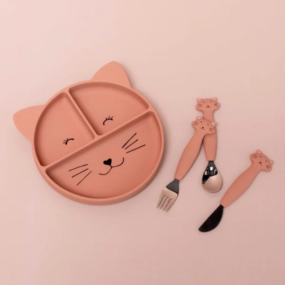 Trixie Silicone cutlery set 3-pack - Mrs. Cat