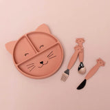Trixie Silicone cutlery set 3-pack - Mrs. Cat