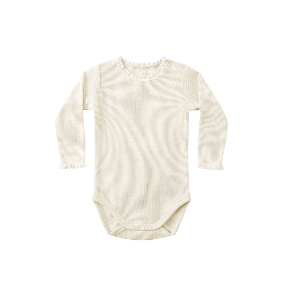 Quincy Mae Waffle LS Bodysuit N