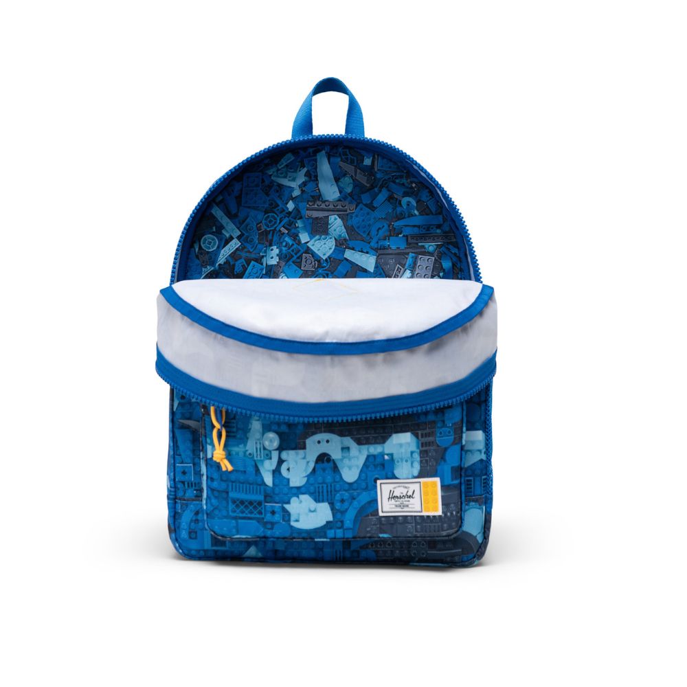 LEGO Herschel Heritage Kids Backpack Abstract Bricks Blue
